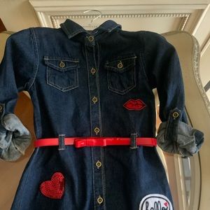 Betsy Johnson Girls Denim Dress